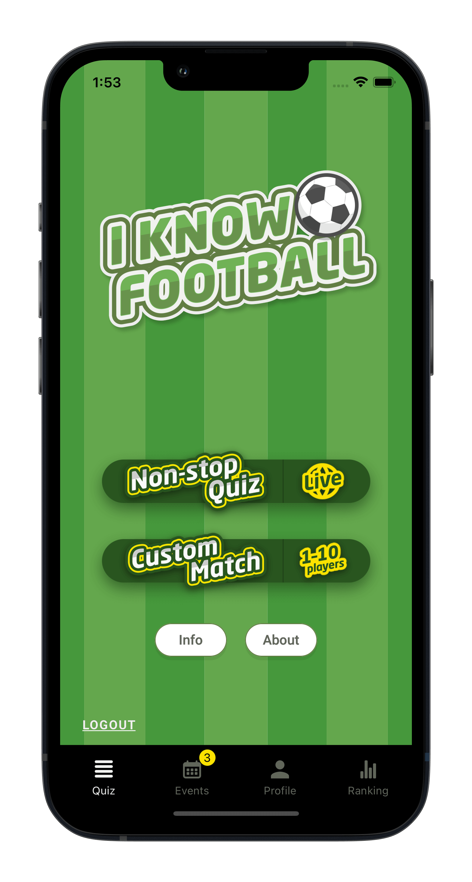 I Know Football screen